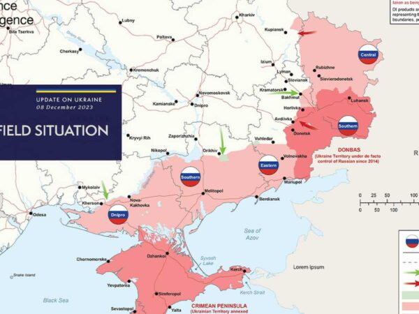 UK Defence Intelligence Releases Map of Front Line in Ukraine