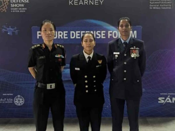 Indian Women Officers Showcase Skills at Saudi Defense Show