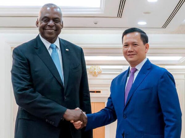 US Defense Secretary Cambodia, Hun Sen, Lloyd Austin