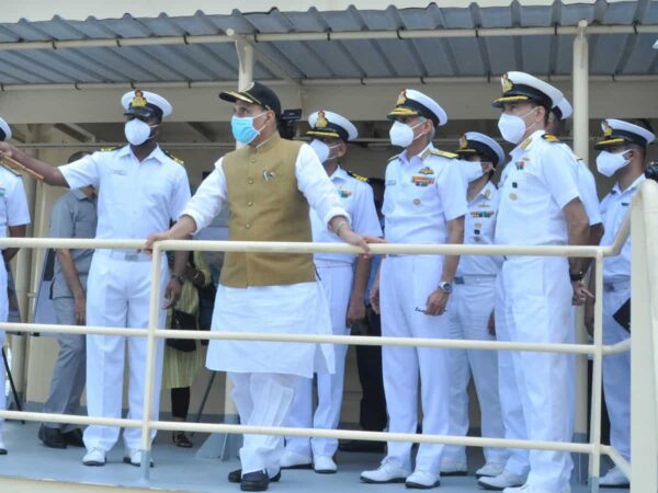 Rajnath Singh at Karwar Naval Base, Karwar Naval Base