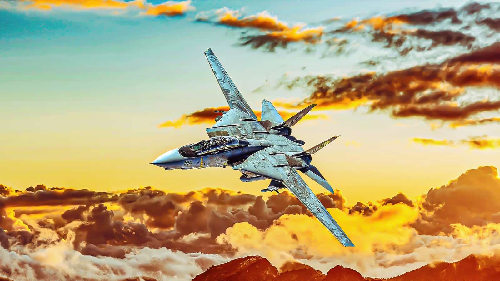 US Navy Mach 2.34 Super Tomcat-21 Fighter